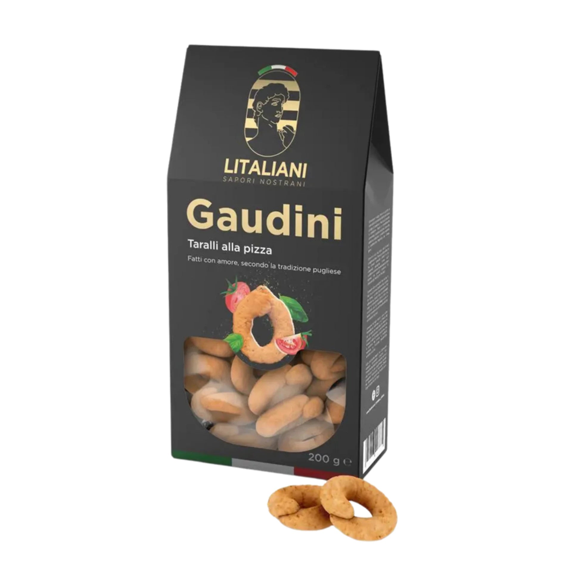 Gaudini - Taralli à la saveur de pizza - N° LIT0006 - JosMir Beauty & Luxury