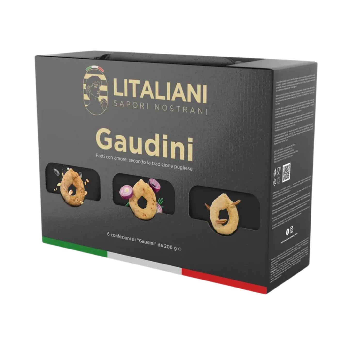 Box Gaudini – paquets de Taralli 1200 g - N° LIT0050 - JosMir Beauty & Luxury