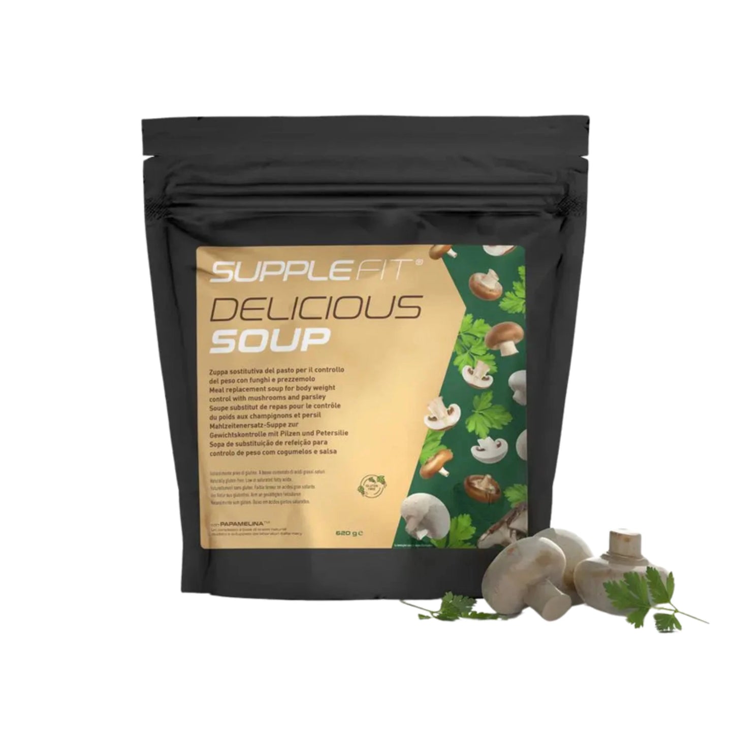 DELICIOUS SOUP champignons et persil avec Papamelina - N° SU0024 - JosMir Beauty & Luxury