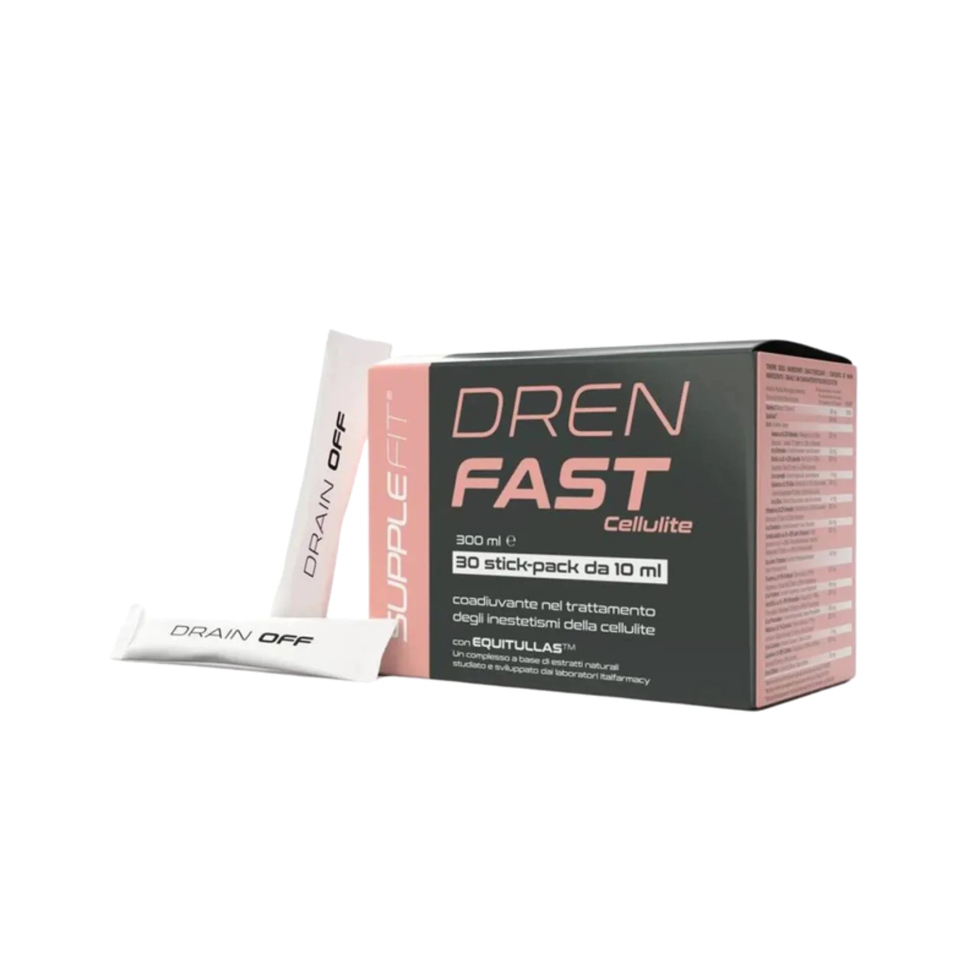 DREN FAST - Adjuvant dans le traitement des imperfections de la cellulite avec Equitullas - N° INTB029 - JosMir Beauty & Luxury