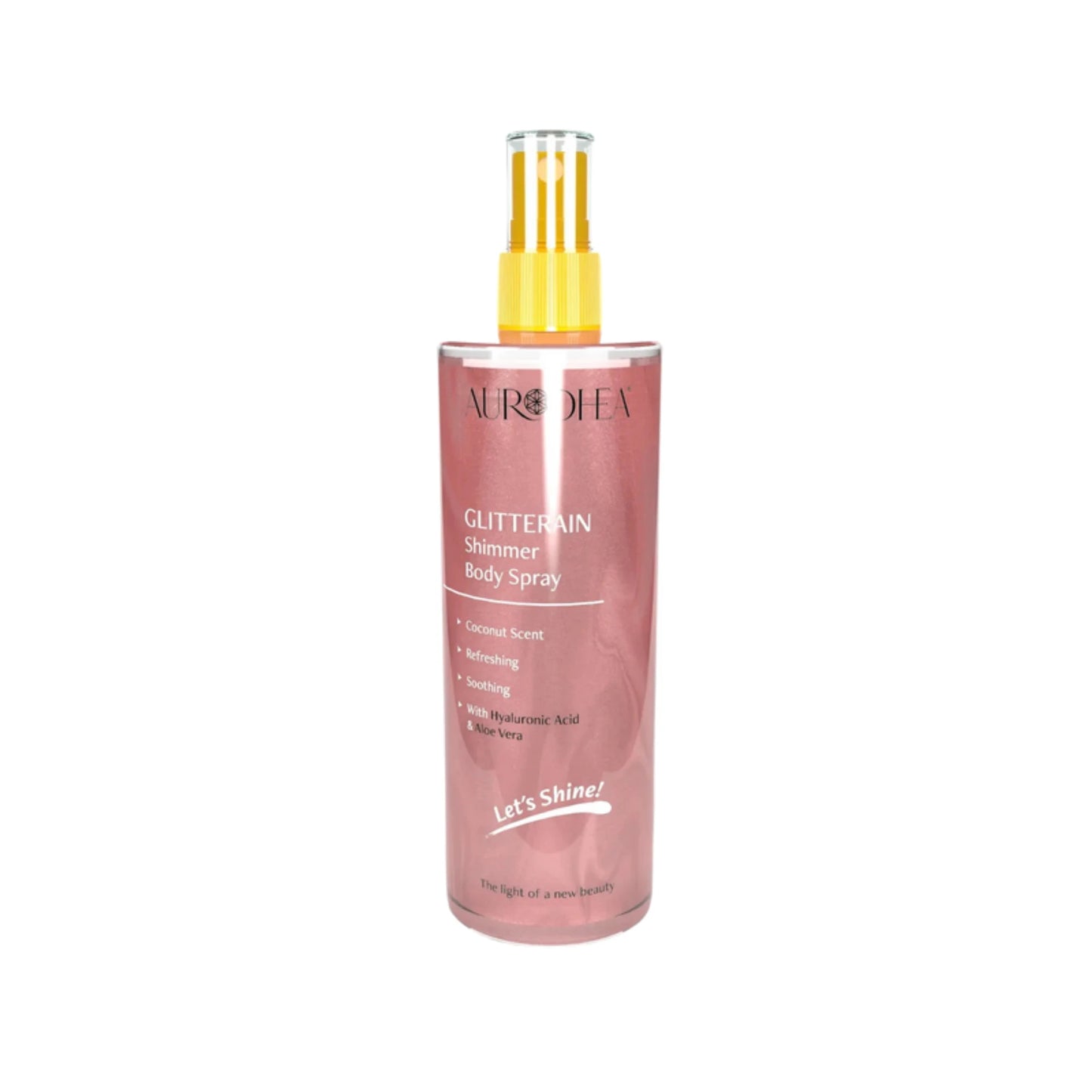 GLITTERAIN - Pink Shimmer Body Spray (parfum de noix de coco) - N° SOL22 -  JosMir Beauty & Luxury