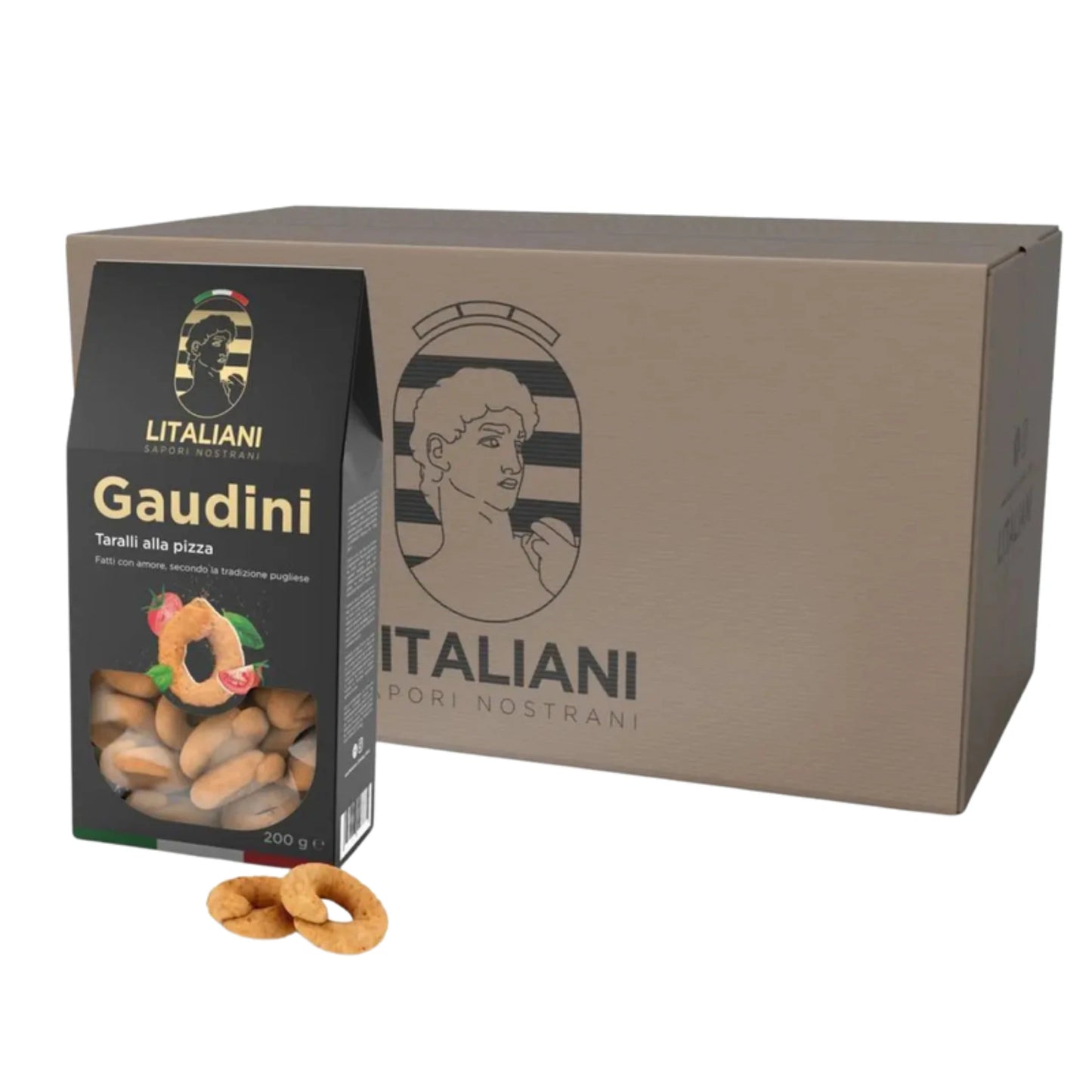 Gaudini - Taralli à la saveur de pizza - N° LIT0006 - JosMir Beauty & Luxury