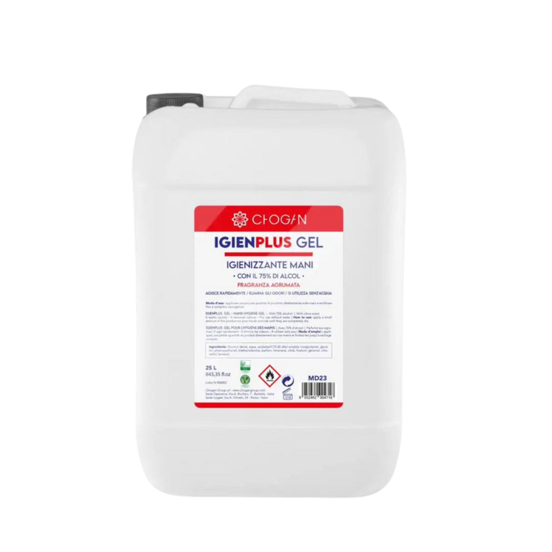 IGIENPLUS gel hydroalcoolique mains - N° MD23 - JosMir Beauty & Luxury