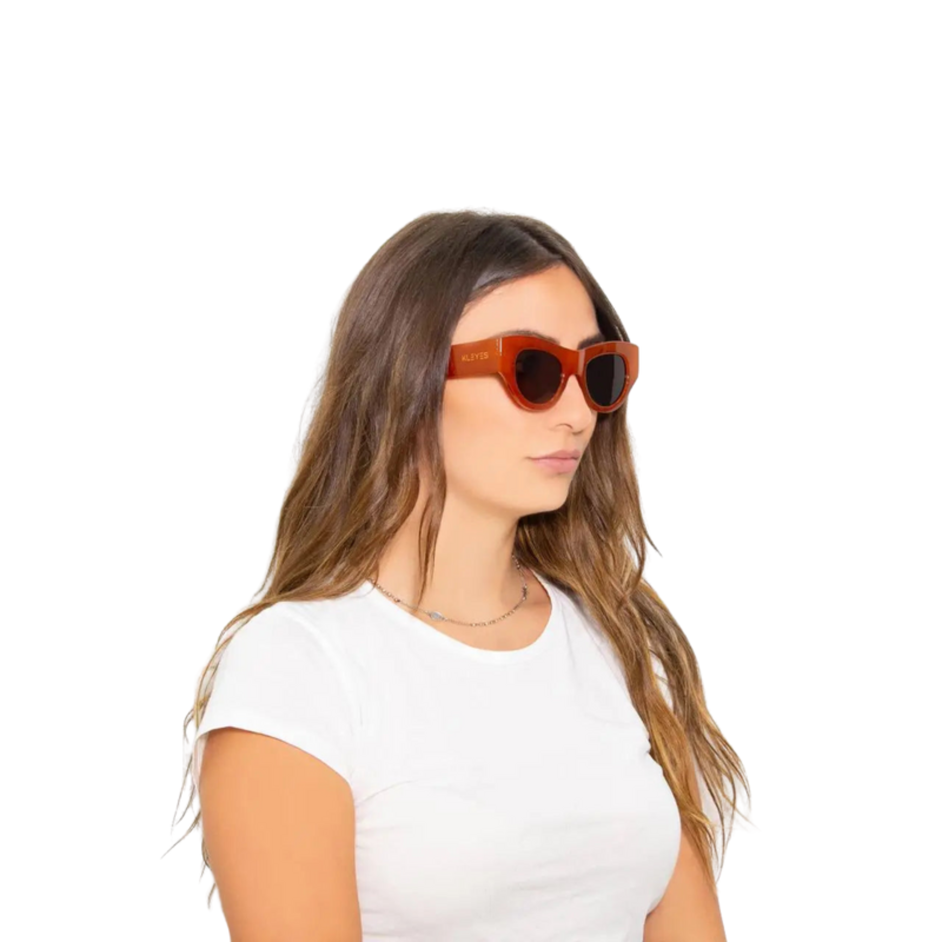 Lunettes de soleil "MIRANDA" - SHINY ORANGE - N° KL0068 - JosMir Beauty & Luxury