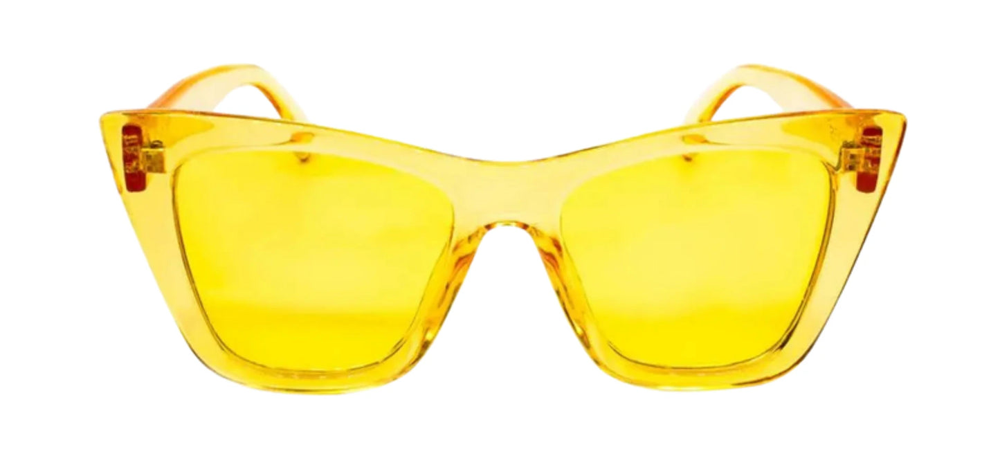 Lunettes de soleil "SQUARE KETTY" - SHINY YELLOW - N° KL0064 - JosMir Beauty & Luxury