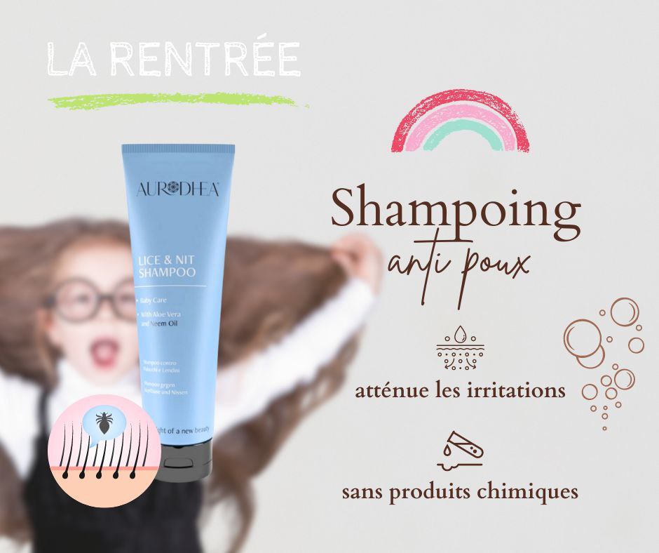 Shampoing bio contre les poux et les lentes