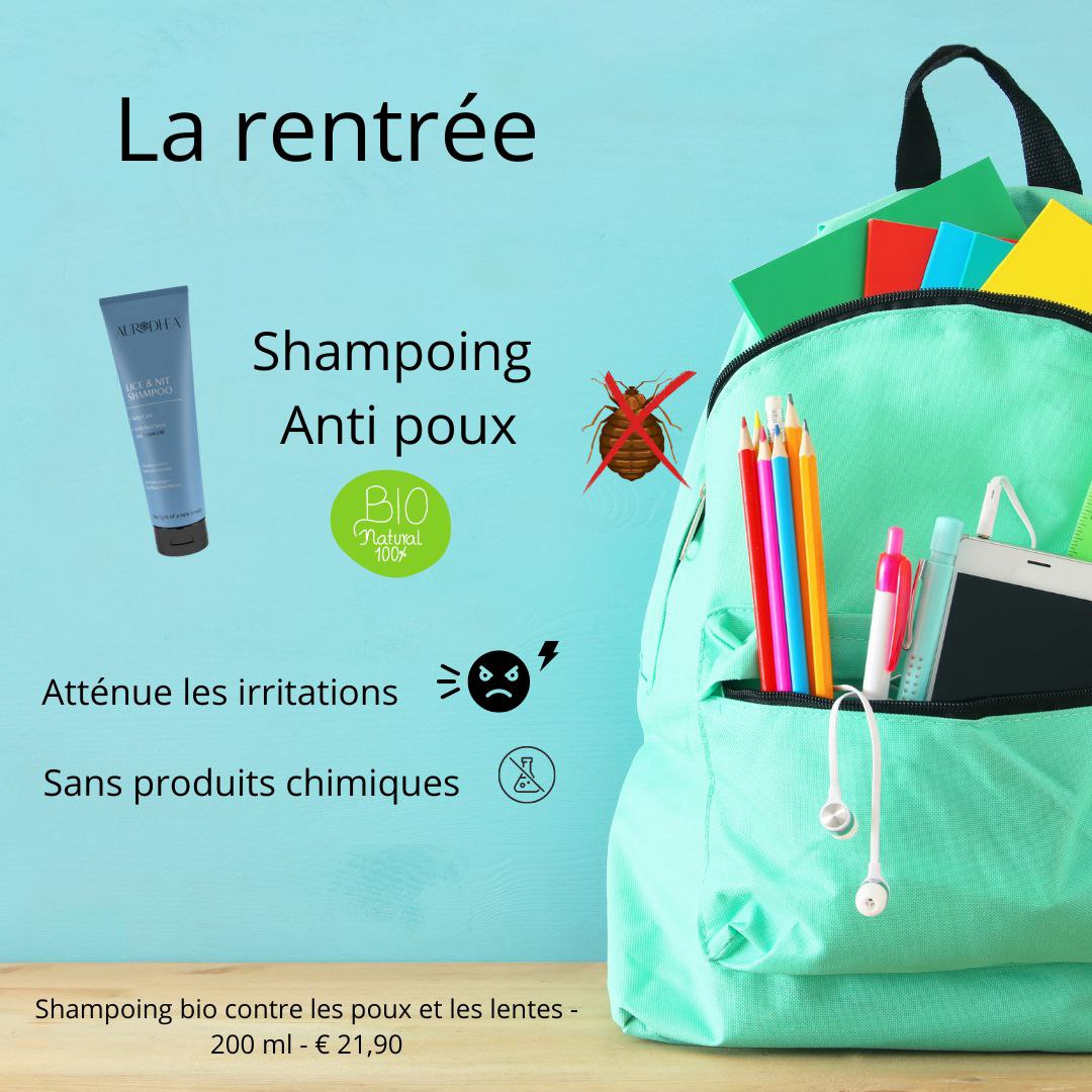 Shampoing bio contre les poux et les lentes