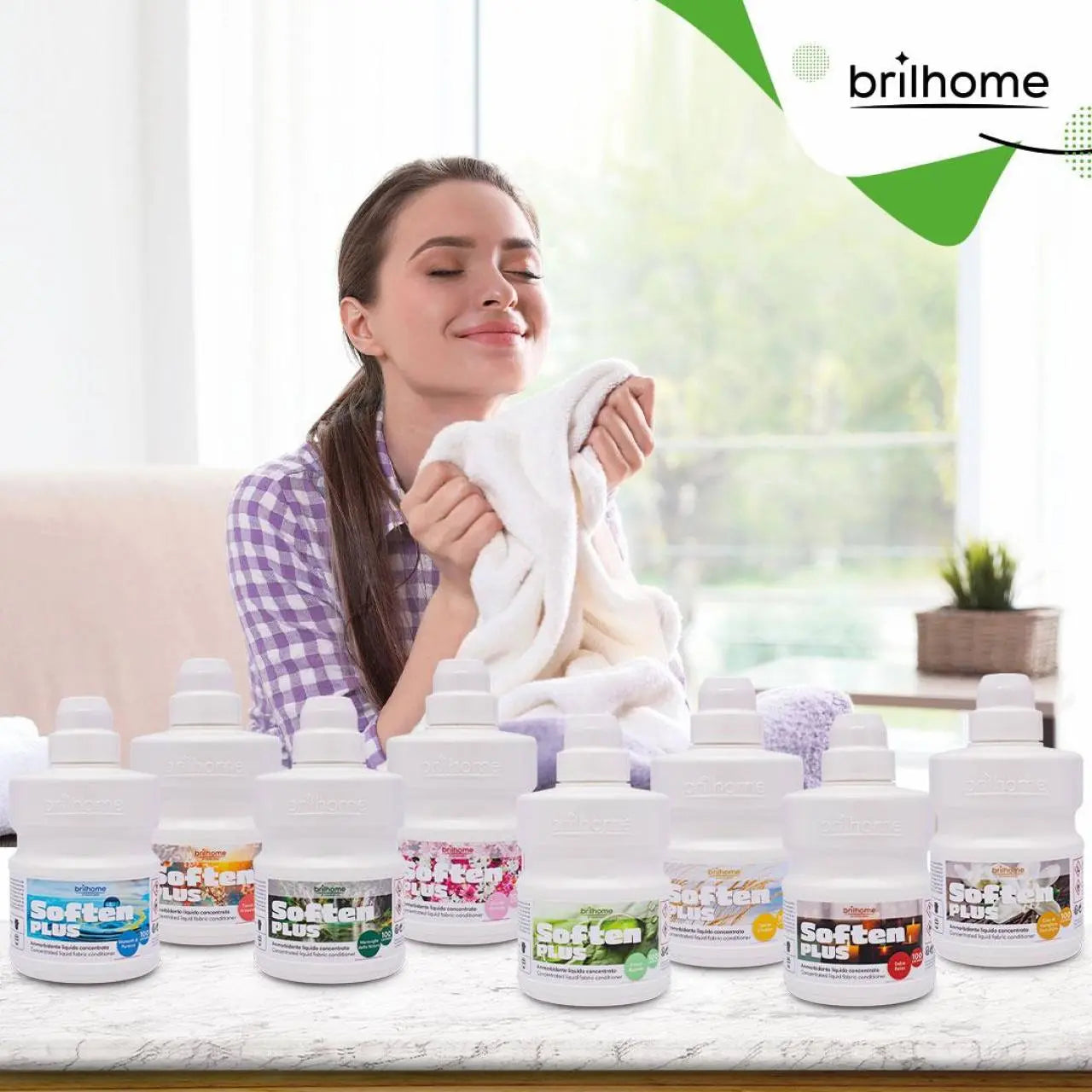 Soften Plus "Cœur de vanille et fleurs d'or" - Adoucissant liquide concentré ( VEGAN ) - N° BH0016 - JosMir Beauty & Luxury