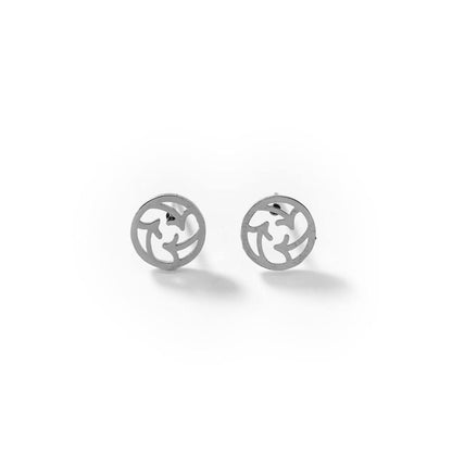 Boucles d'oreille triskèle en acier 316 - N° BIGOA015