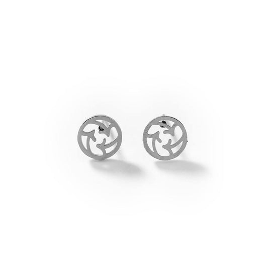 Boucles d'oreille triskèle en acier 316 - N° BIGOA015