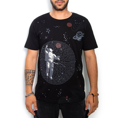 T-Shirt Cotton-Rich Oversize Noir - SPACE - N° COT0013-2